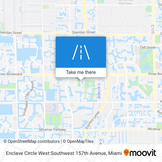 Enclave Circle West:Southwest 157th Avenue map
