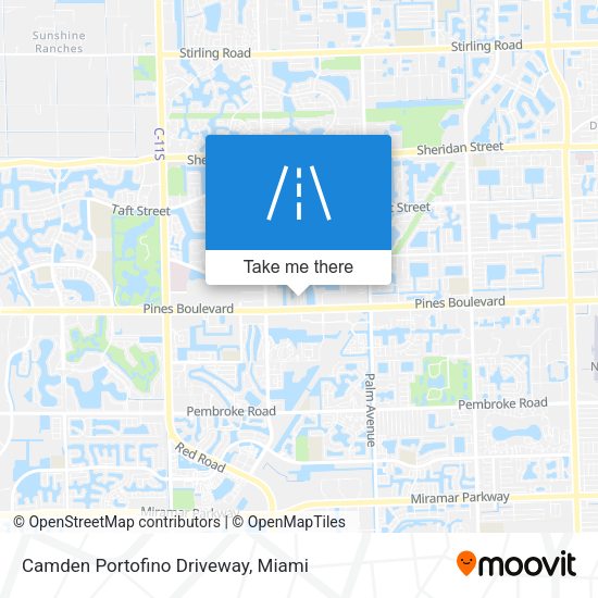 Camden Portofino Driveway map