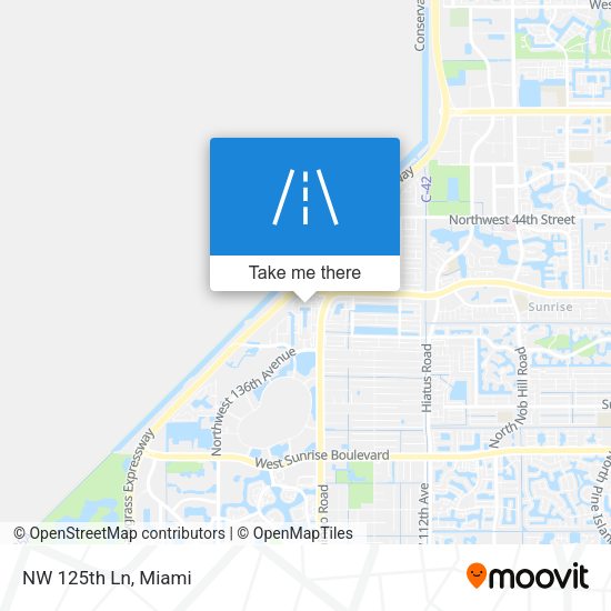 NW 125th Ln map