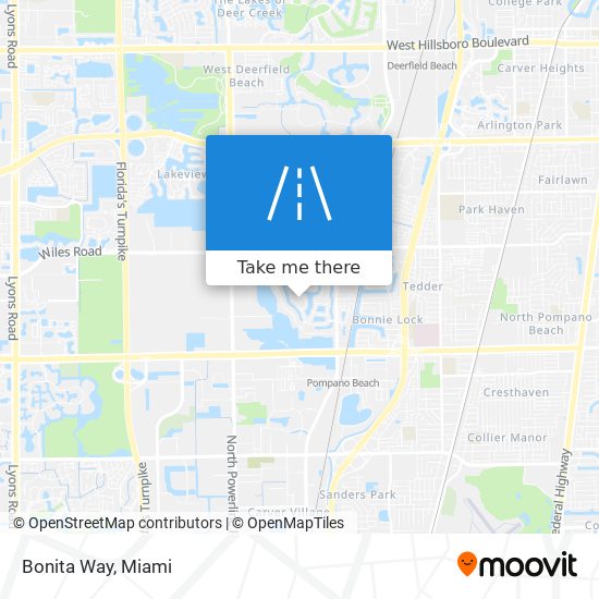 Bonita Way map