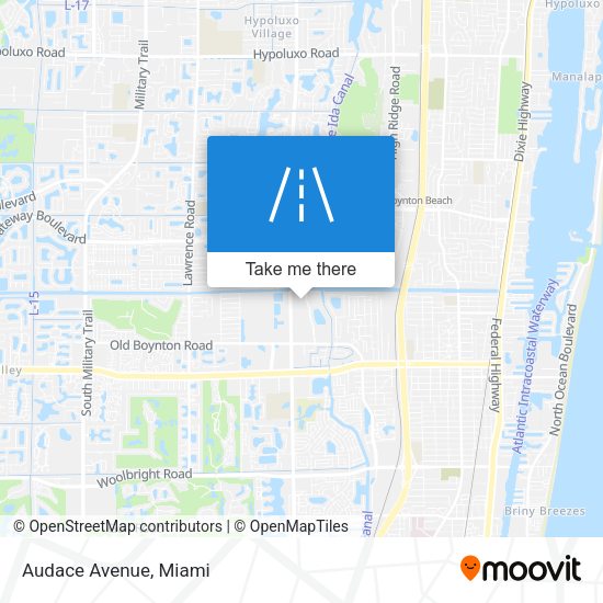 Mapa de Audace Avenue