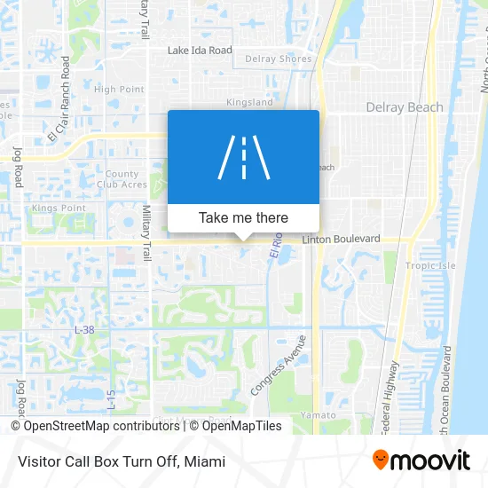 Visitor Call Box Turn Off map
