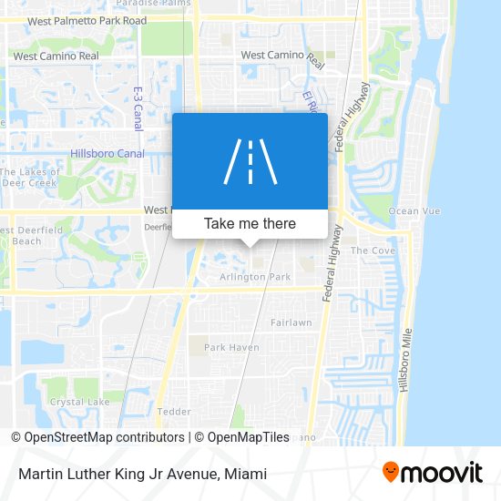 Martin Luther King Jr Avenue map