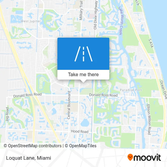 Loquat Lane map