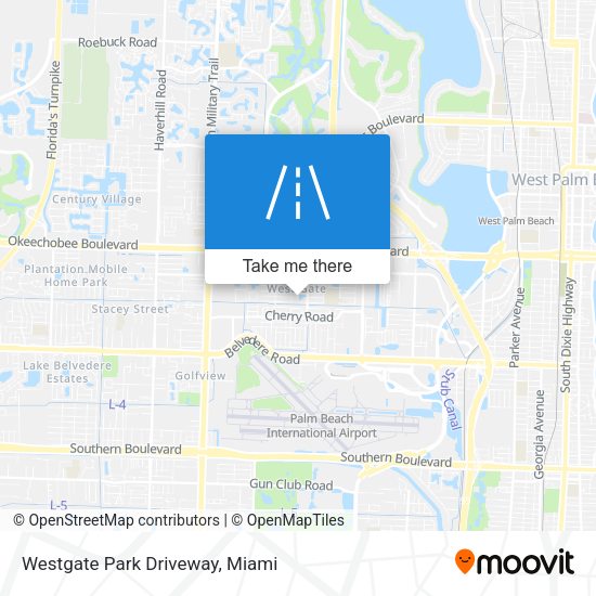 Westgate Park Driveway map