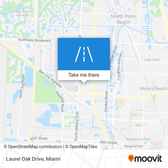 Mapa de Laurel Oak Drive