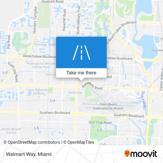 Mapa de Walmart Way