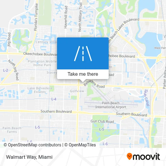 Walmart Way map