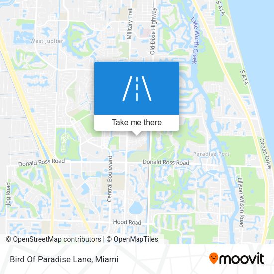 Mapa de Bird Of Paradise Lane