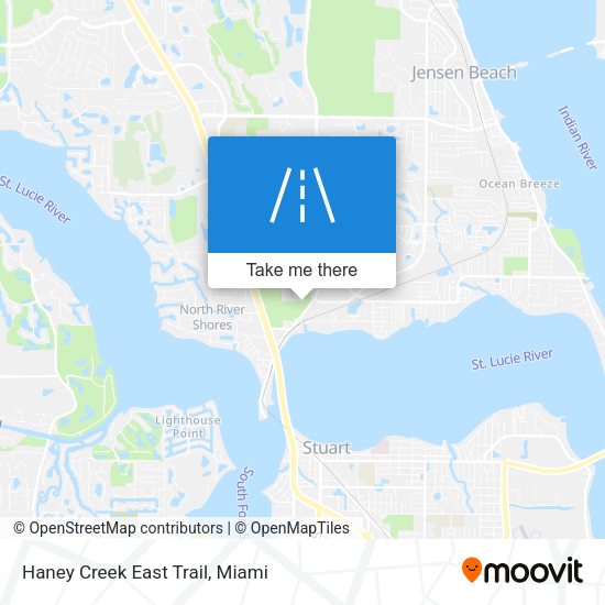 Haney Creek East Trail map