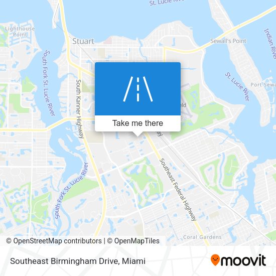 Southeast Birmingham Drive map