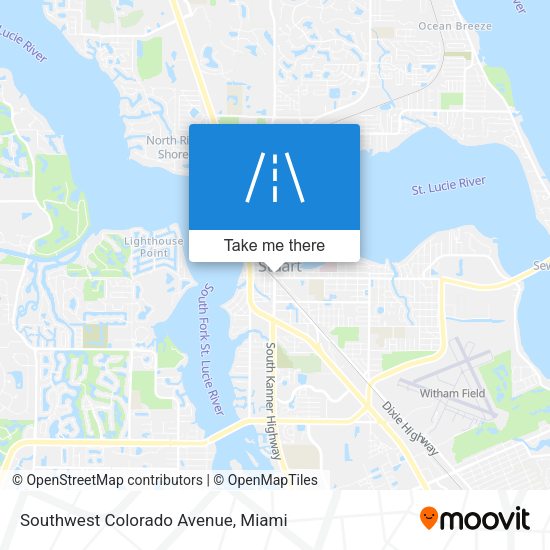Mapa de Southwest Colorado Avenue