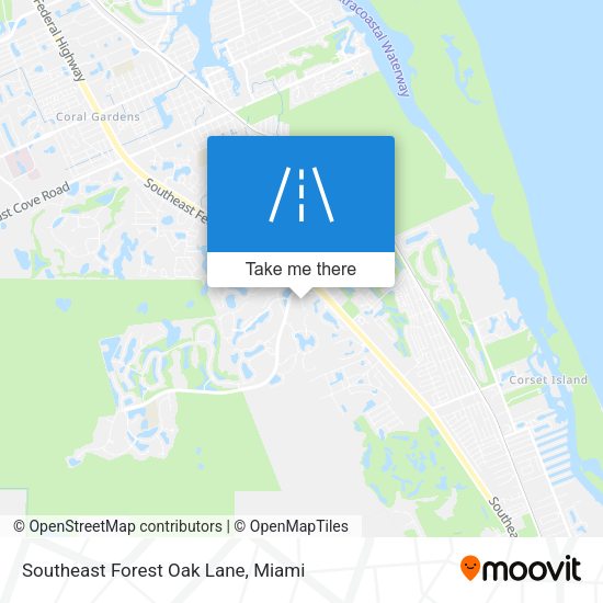 Southeast Forest Oak Lane map
