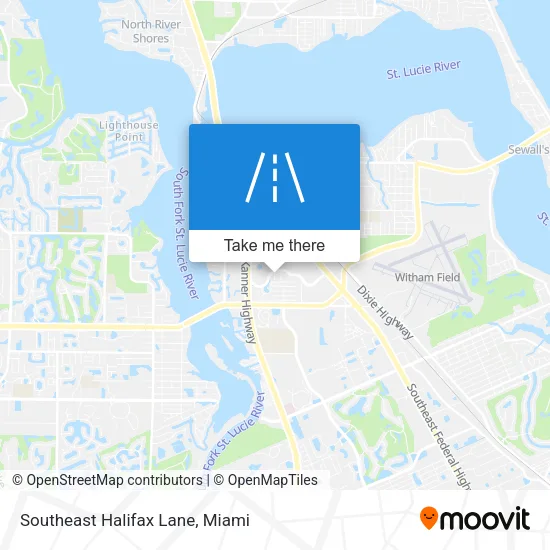 Southeast Halifax Lane map