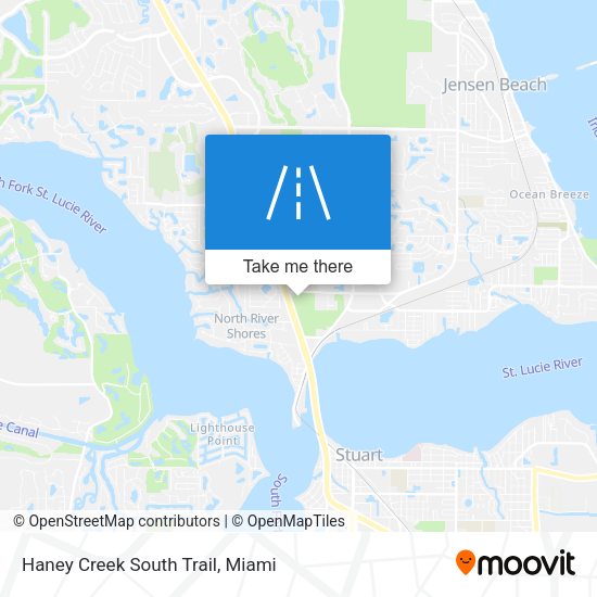Mapa de Haney Creek South Trail
