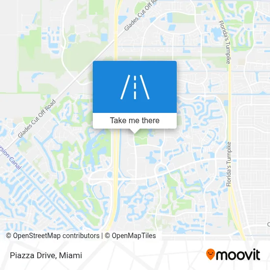 Piazza Drive map