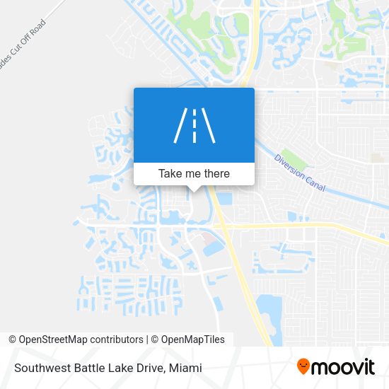 Southwest Battle Lake Drive map