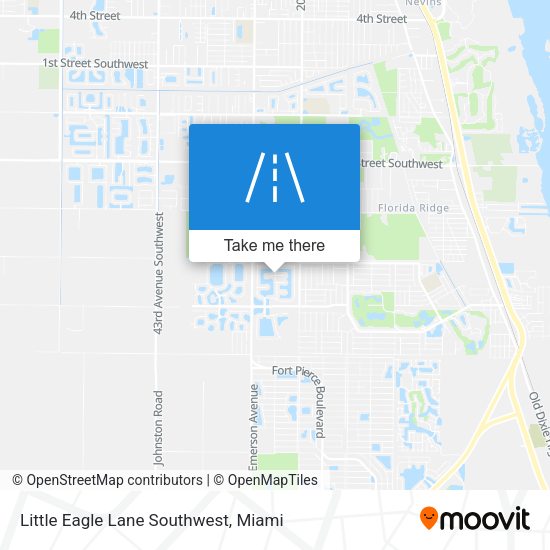 Little Eagle Lane Southwest map