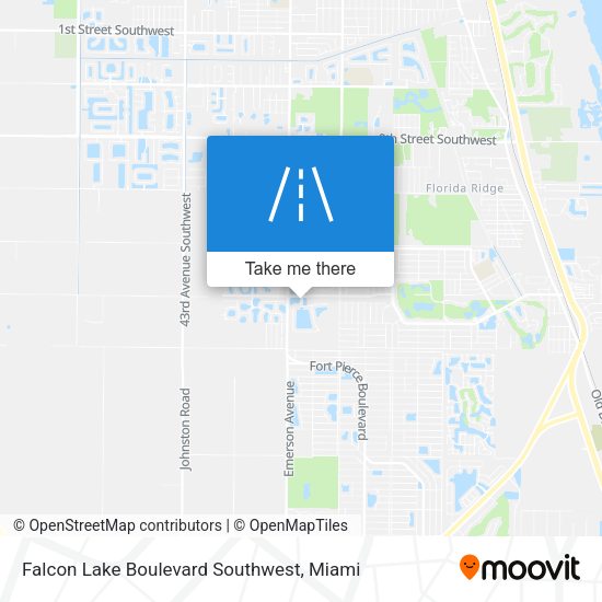 Falcon Lake Boulevard Southwest map