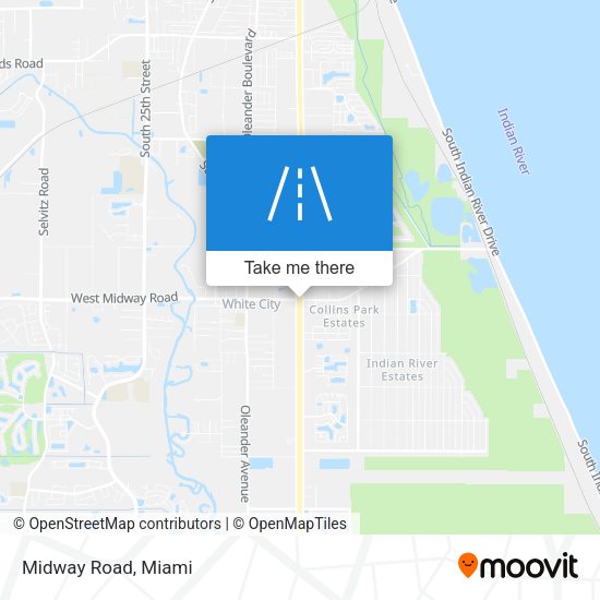 Mapa de Midway Road