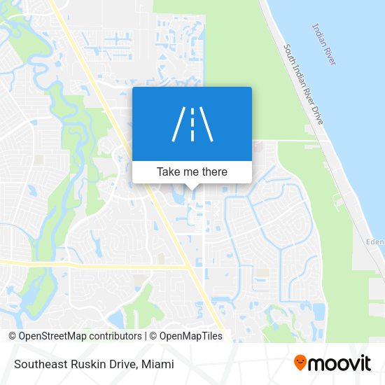 Southeast Ruskin Drive map