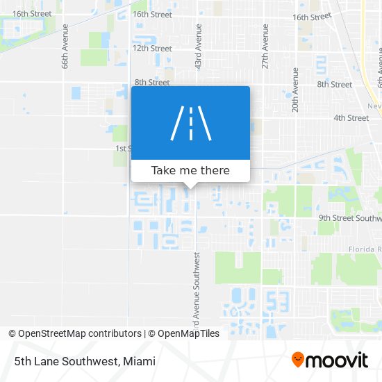 5th Lane Southwest map