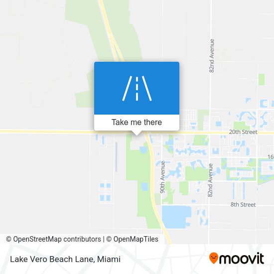 Mapa de Lake Vero Beach Lane