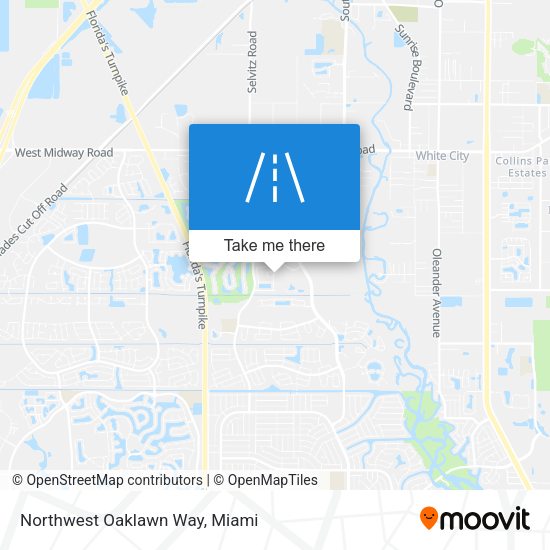 Northwest Oaklawn Way map