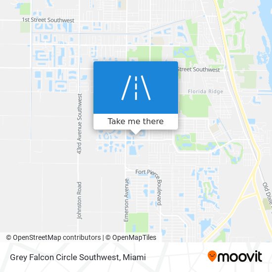 Mapa de Grey Falcon Circle Southwest