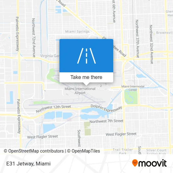 E31 Jetway map