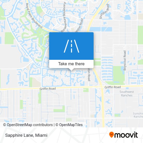 Mapa de Sapphire Lane