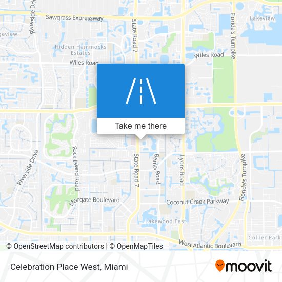 Celebration Place West map