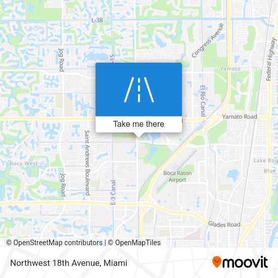 Northwest 18th Avenue map