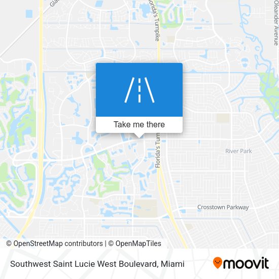 Southwest Saint Lucie West Boulevard map