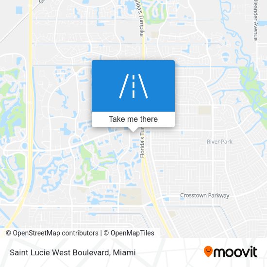 Saint Lucie West Boulevard map