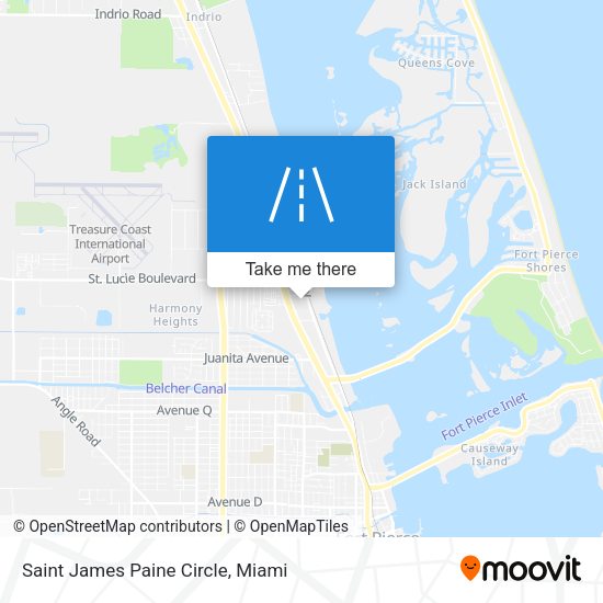 Saint James Paine Circle map
