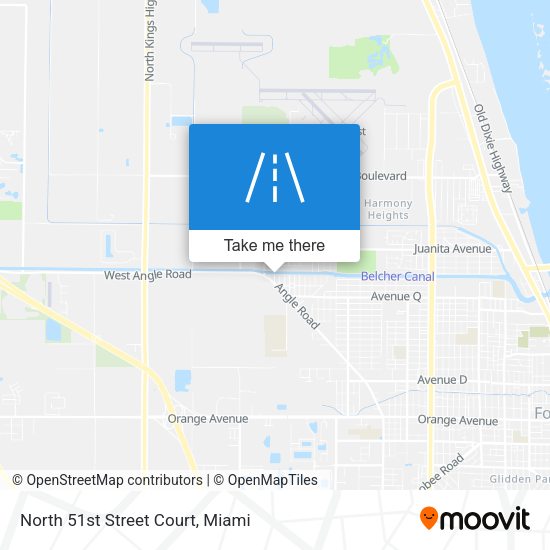 North 51st Street Court map