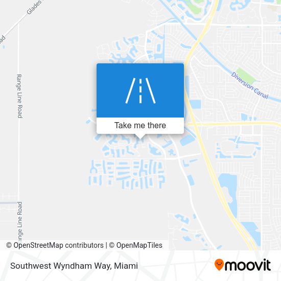 Southwest Wyndham Way map