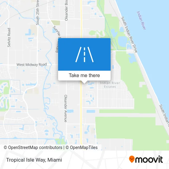 Tropical Isle Way map