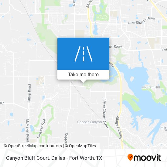 Mapa de Canyon Bluff Court