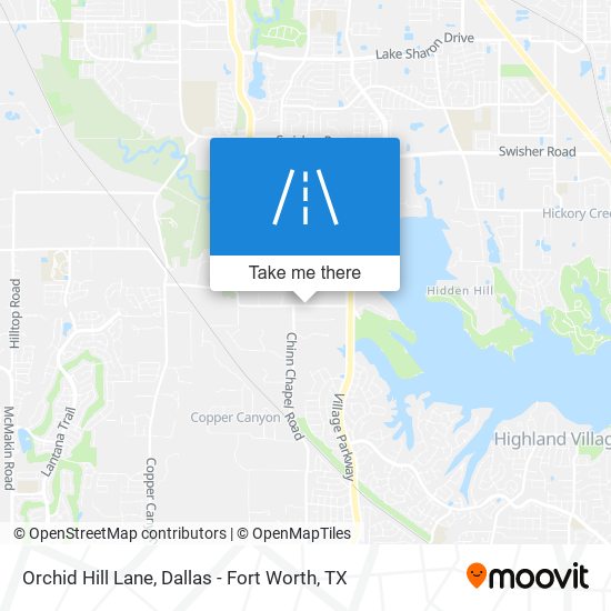 Mapa de Orchid Hill Lane