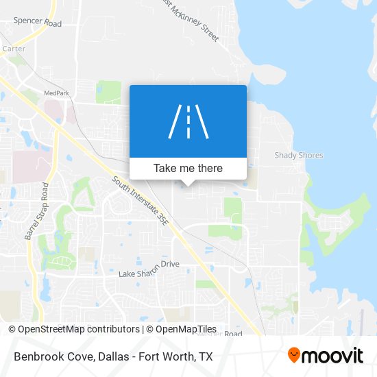 Benbrook Cove map