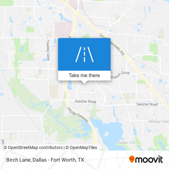 Birch Lane map
