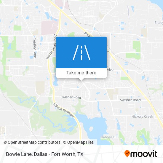 Bowie Lane map