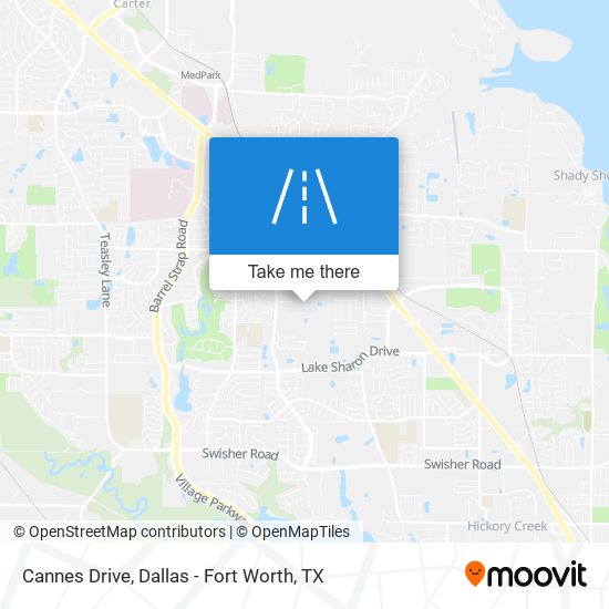 Cannes Drive map