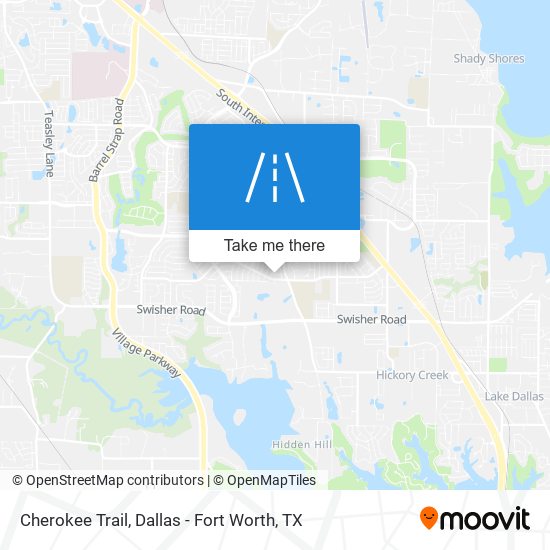 Cherokee Trail map