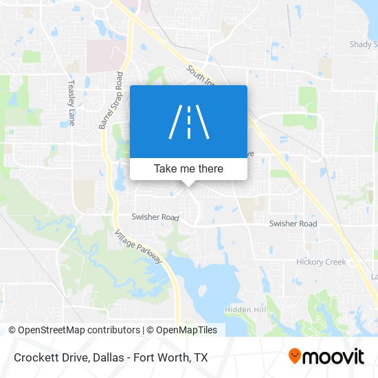 Crockett Drive map