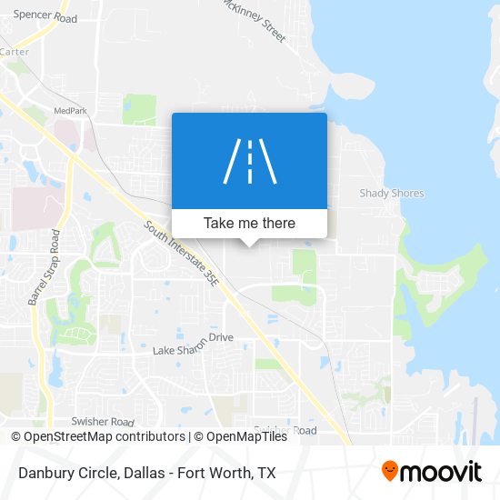 Danbury Circle map