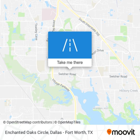 Enchanted Oaks Circle map