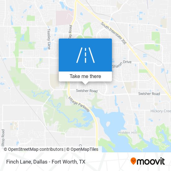 Finch Lane map